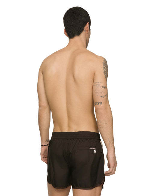 SWIM SHORTS WITH CONTRASTING BAND