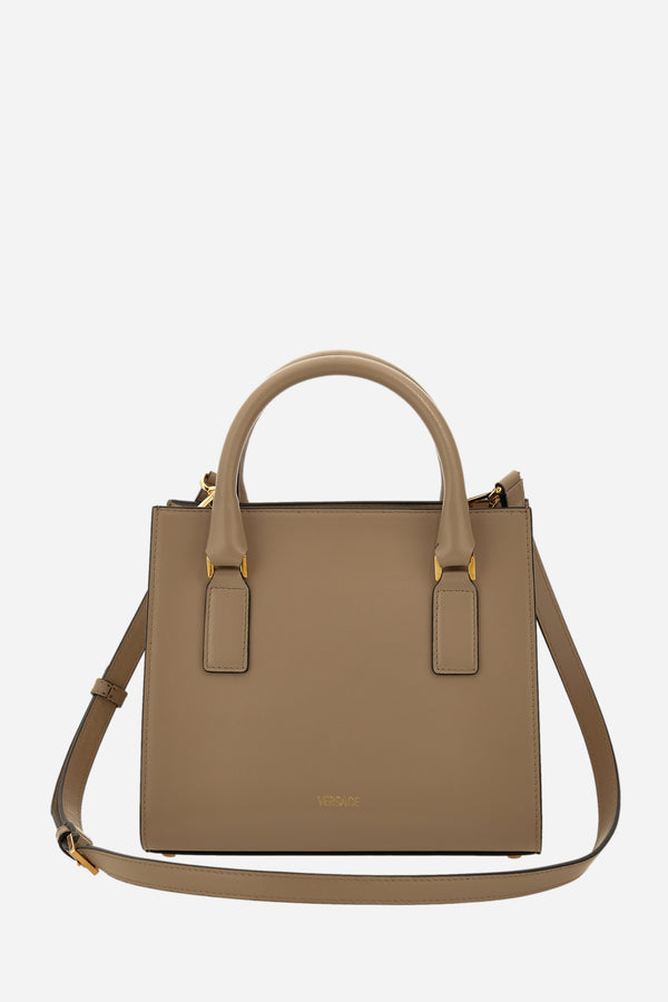 Virtus Small Top Handle In Calf Leather-Printed Python