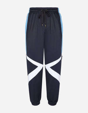 JERSEY JOGGING PANTS WITH DG-EMBROIDERED PATCH