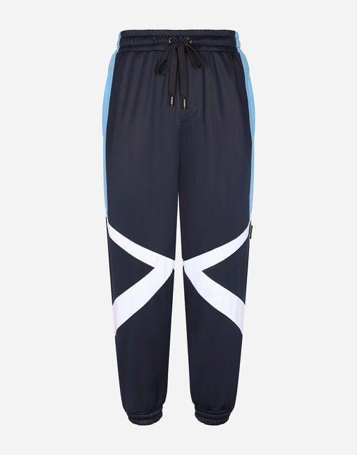 JERSEY JOGGING PANTS WITH DG-EMBROIDERED PATCH