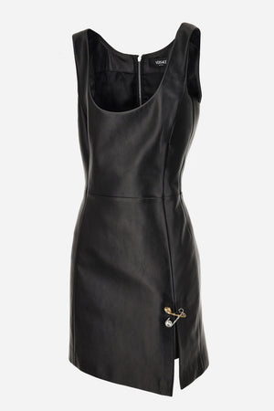 Dress Leather In Lamb Leather  With Safety Pin