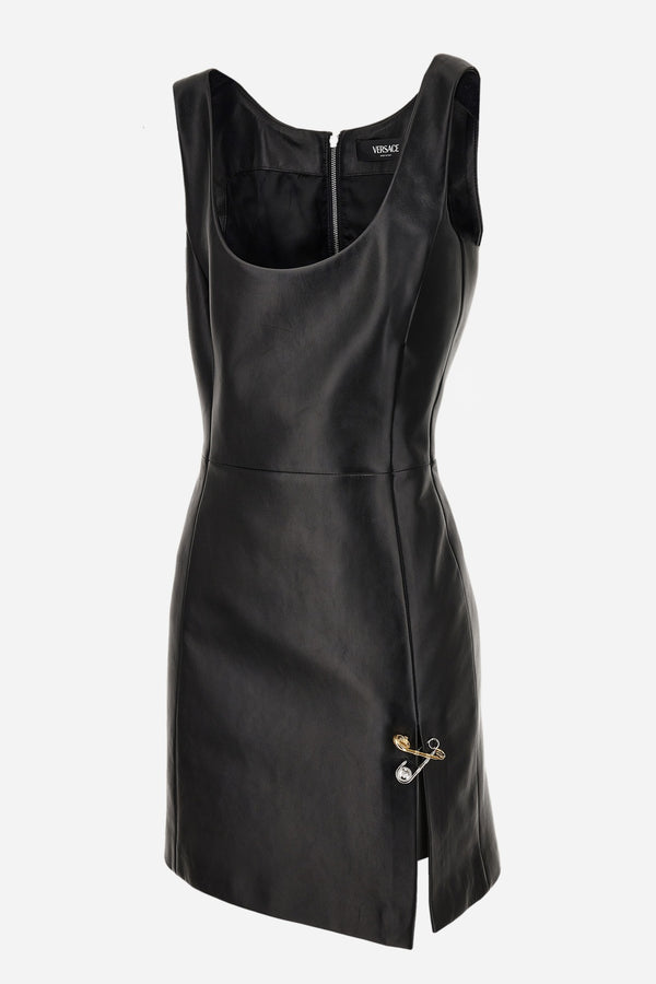 Dress Leather In Lamb Leather  With Safety Pin
