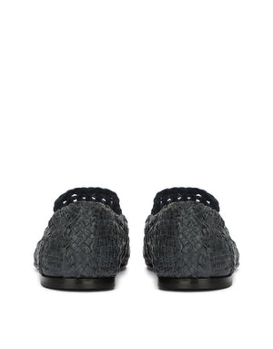 PERSIA WOVEN CALFSKIN SLIPPERS