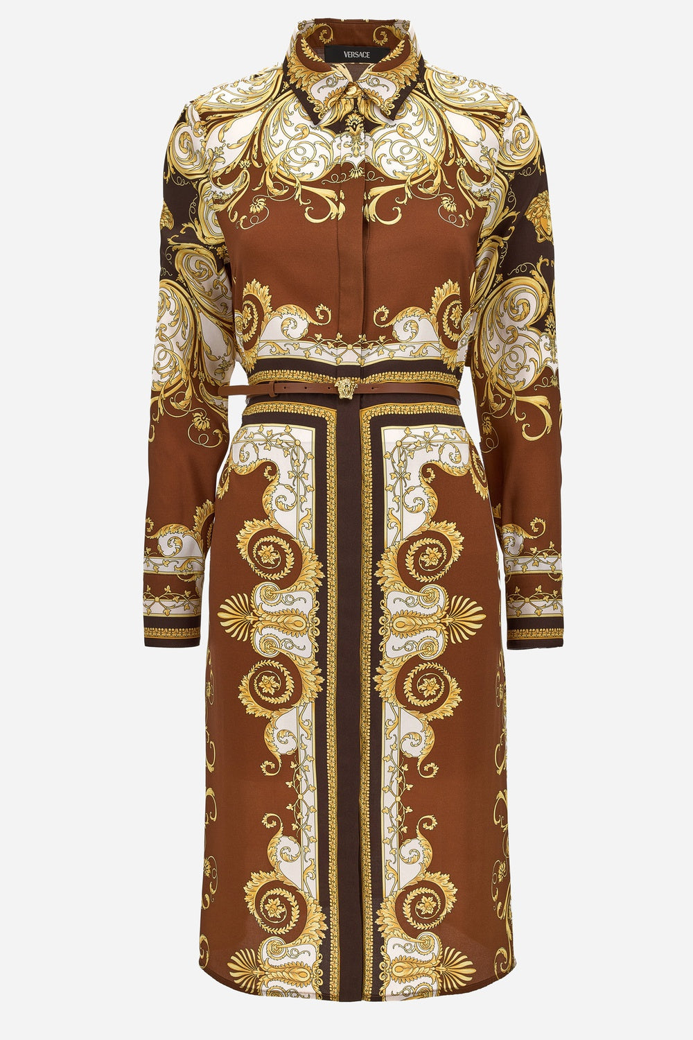 Dress In Twill Poly Barocco Sping Print
