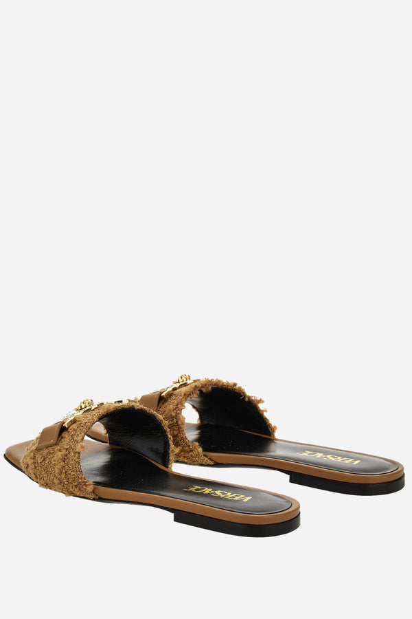 Medusa 95 Flat Sandal H.10 In Fabric