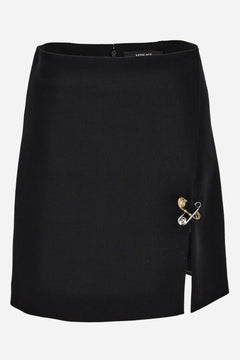 Skirt In Responsible Stretch Wool Grain De Poudre