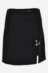 Skirt In Responsible Stretch Wool Grain De Poudre