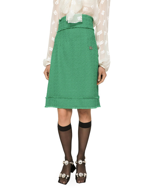 RASCHEL TWEED MIDI SKIRT