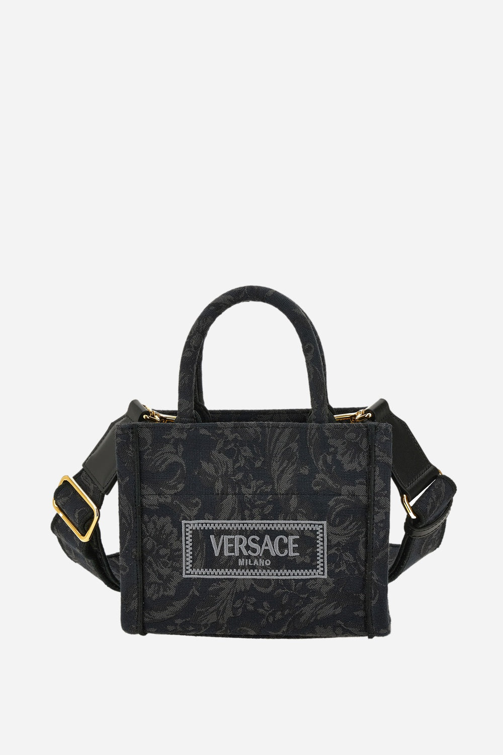 Athena Extra Smalltote In Embroidery Jacquard  Barocco-Calf Leather