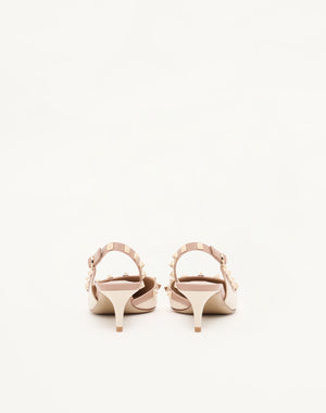 DÉCOLLETÉ SLINGBACK ROCKSTUD IN VITELLO 50MM