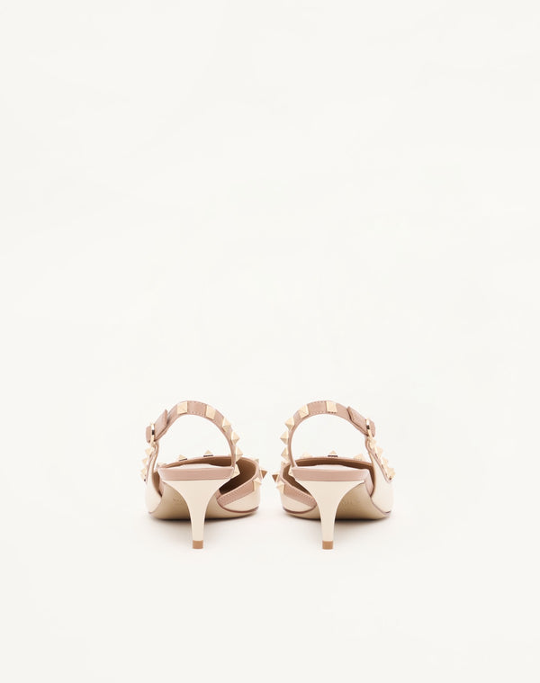 DÉCOLLETÉ SLINGBACK ROCKSTUD IN VITELLO 50MM