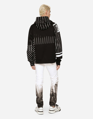 PRINTED TECHNICAL JERSEY HOODIE