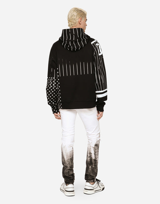 PRINTED TECHNICAL JERSEY HOODIE