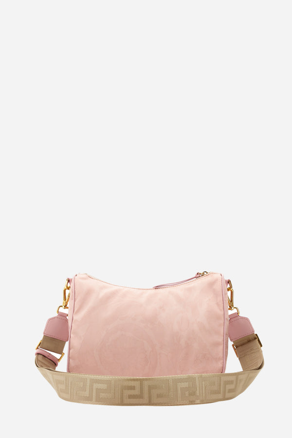Icon Nylon Hobo In Nylon Jacquard-Calf Leather