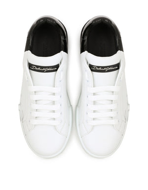 TWO-TONE SNEAKERS WITH DG LACES