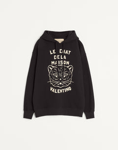 Felpa In Cotone Con Patch Le Chat De La Maison