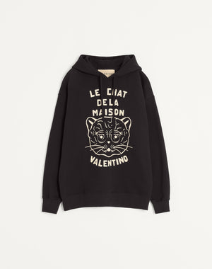 Felpa In Cotone Con Patch Le Chat De La Maison