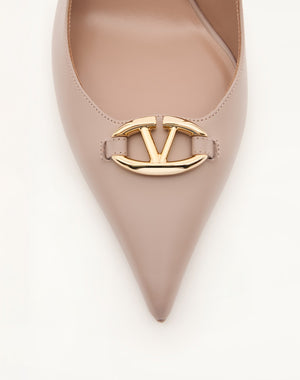 DÉCOLLETÉ SLINGBACK VLOGO THE BOLD EDITION IN VITELLO 100MM