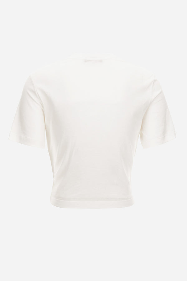 T-Shirt In Cotton Jersey Fabric Logo Print