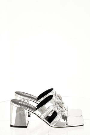 Medusa 95 Mule In Laminated Calf Leather