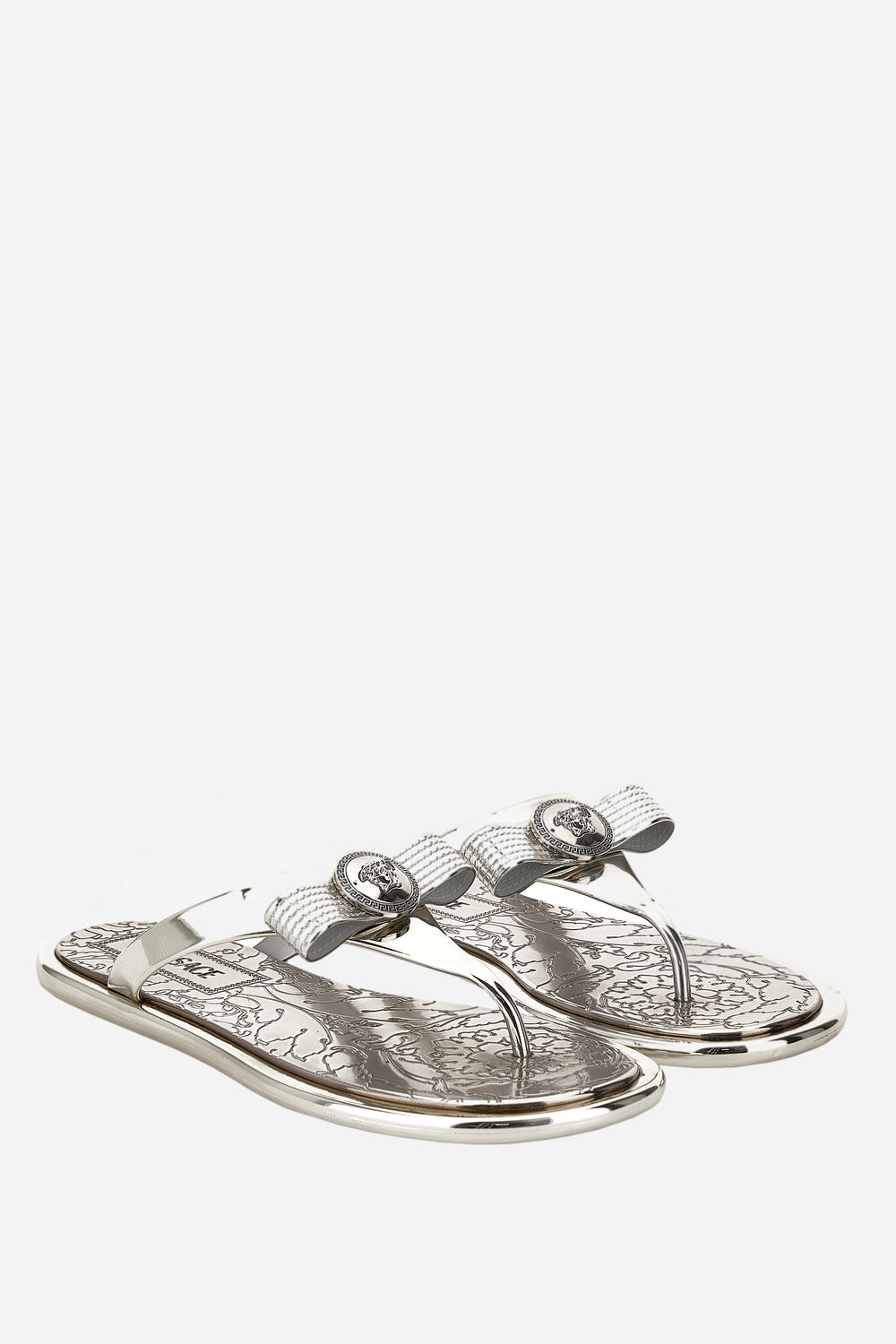Gianni Ribbon Slides In Rubber
