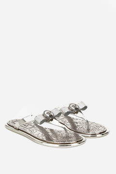 Gianni Ribbon Slides In Rubber