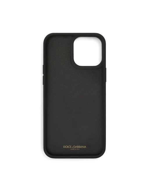 CALFSKIN IPHONE 13 PRO MAX COVER WITH ALL-OVER DG PRINT