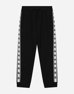 COTTON JOGGING PANTS WITH LOGO BAND ON SIDE