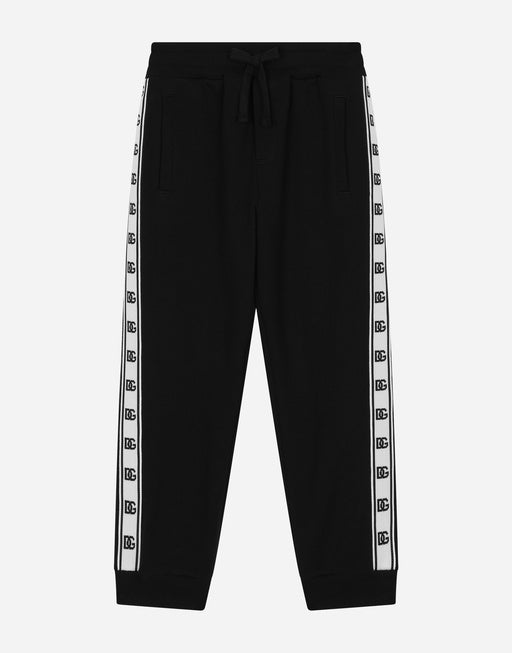 COTTON JOGGING PANTS WITH LOGO BAND ON SIDE