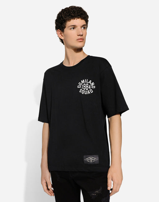 COTTON T-SHIRT WITH LOGO PRINT