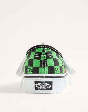 Sneaker Low-Top Valentino Garavani And Vans In Tessuto Con Stampa VLogo Checkerboard E Stampa Tropical Leaves