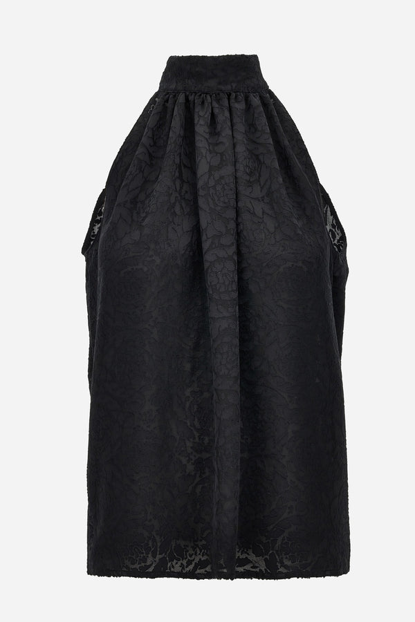 Blouse In Silk Mix Satin Baroque Devore