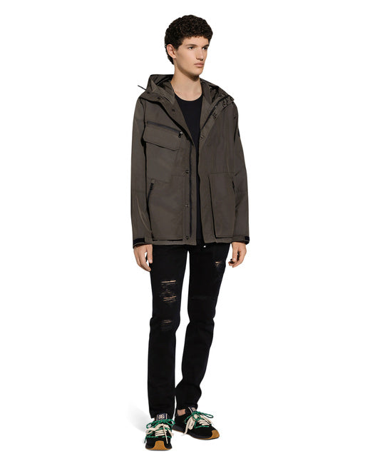 REGULAR-FIT DENIM JEANS WITH RIPS
