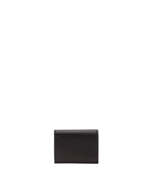 CALFSKIN WALLET WITH LOGO PRINT