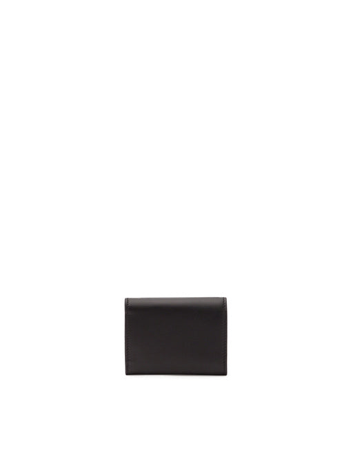 CALFSKIN WALLET WITH LOGO PRINT