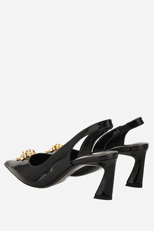 La Medusa Sling Back  In Patent Leather
