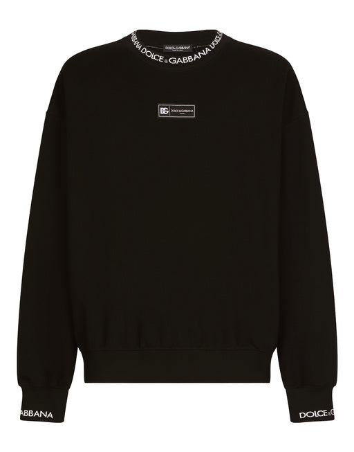 ROUND-NECK SWEATSHIRT WITH DOLCE&GABBANA LOGO