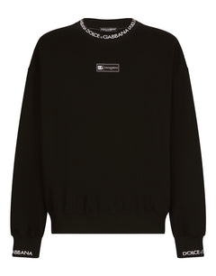 ROUND-NECK SWEATSHIRT WITH DOLCE&GABBANA LOGO
