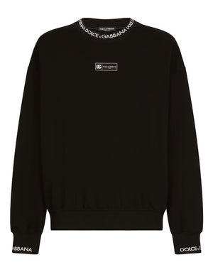 ROUND-NECK SWEATSHIRT WITH DOLCE&GABBANA LOGO