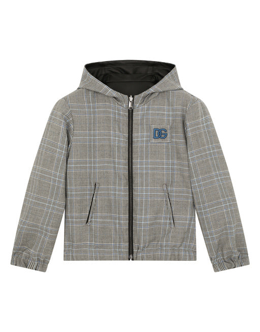 HOODED REVERSIBLE NAPPA LEATHER JACKET