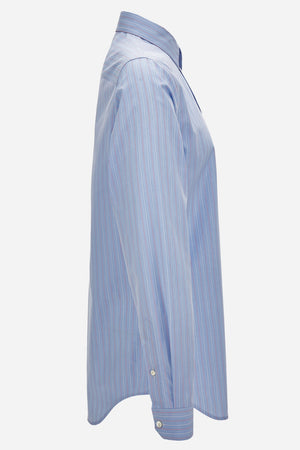 Informal Shirt In Multicolor Striped Poplin
