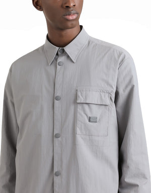 TECHNICAL FABRIC JACKET WITH BADGE