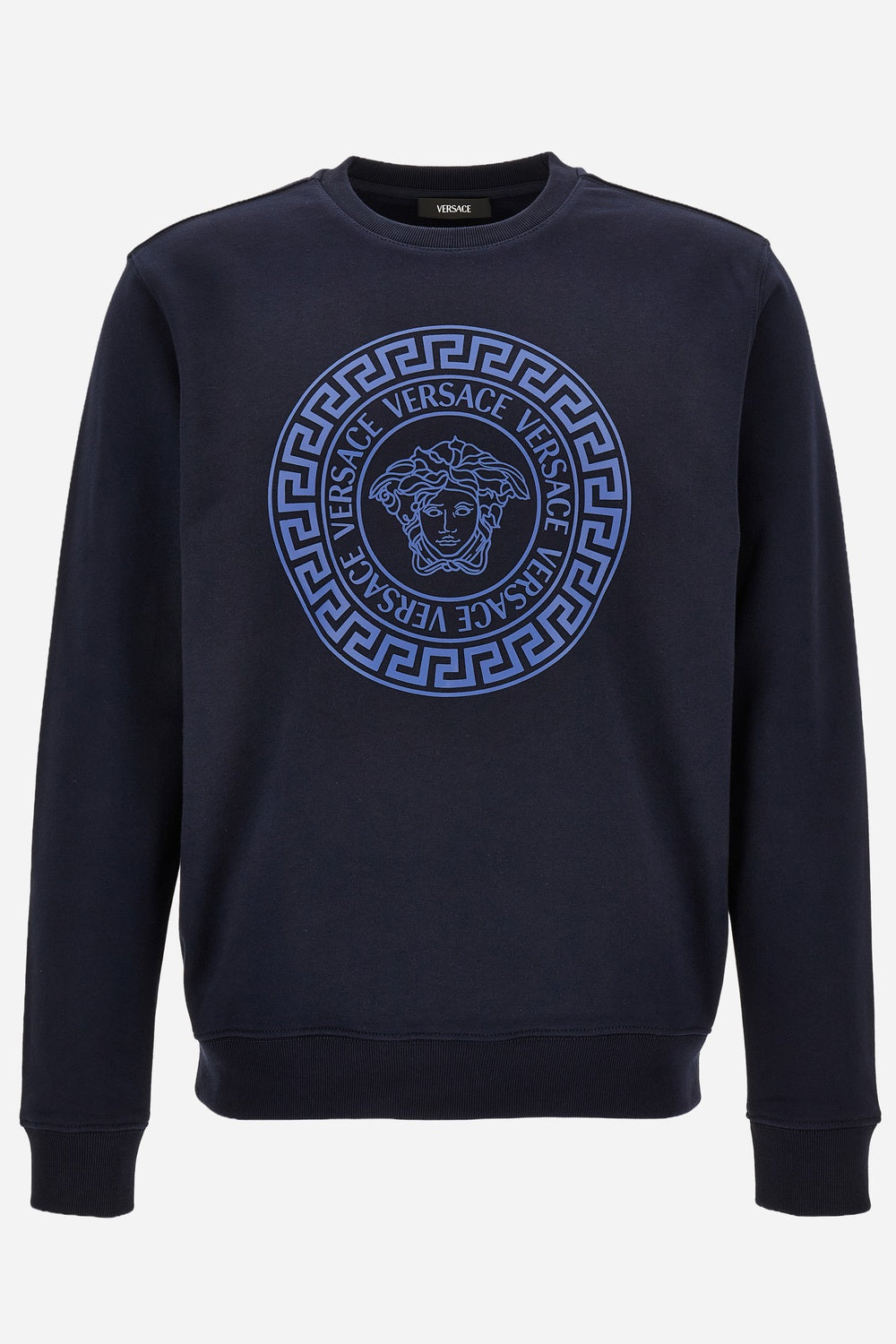 Sweatshirt In Non-Brushed Sweatshirt Fabric + Thickened Versace Greek Medusa Print