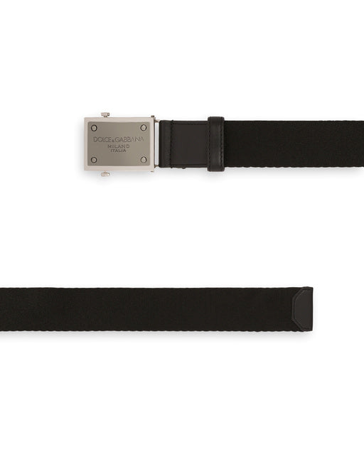 TAPE BELT WITH BRANDED TAG