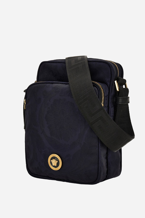 Icon Nylon Crossbody In Nylon Jacquard-Calf Leather