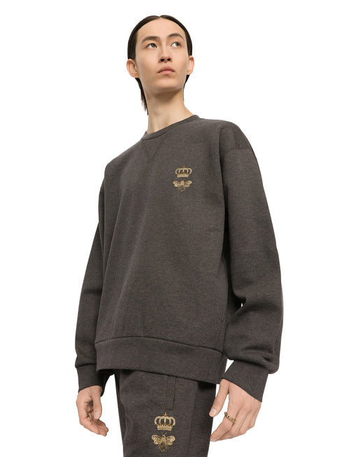 JERSEY SWEATSHIRT WITH EMBROIDERY