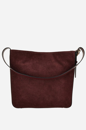 La Medusa Hobo In Grainy Calf Leather-Suede