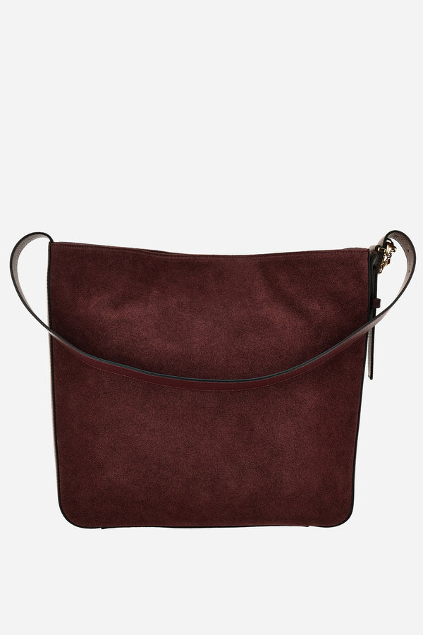 La Medusa Hobo In Grainy Calf Leather-Suede