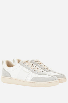 Tennis Sneakers In Calf Leather+Suede