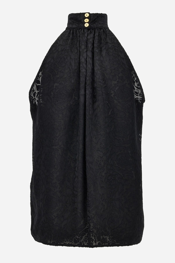 Blouse In Silk Mix Satin Baroque Devore